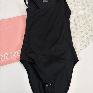 REORIA Black Sleeveless Bodysuit Size Small NWT